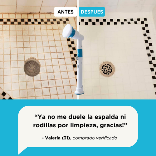 Cepillo Eléctrico de Limpieza Profunda para Baño